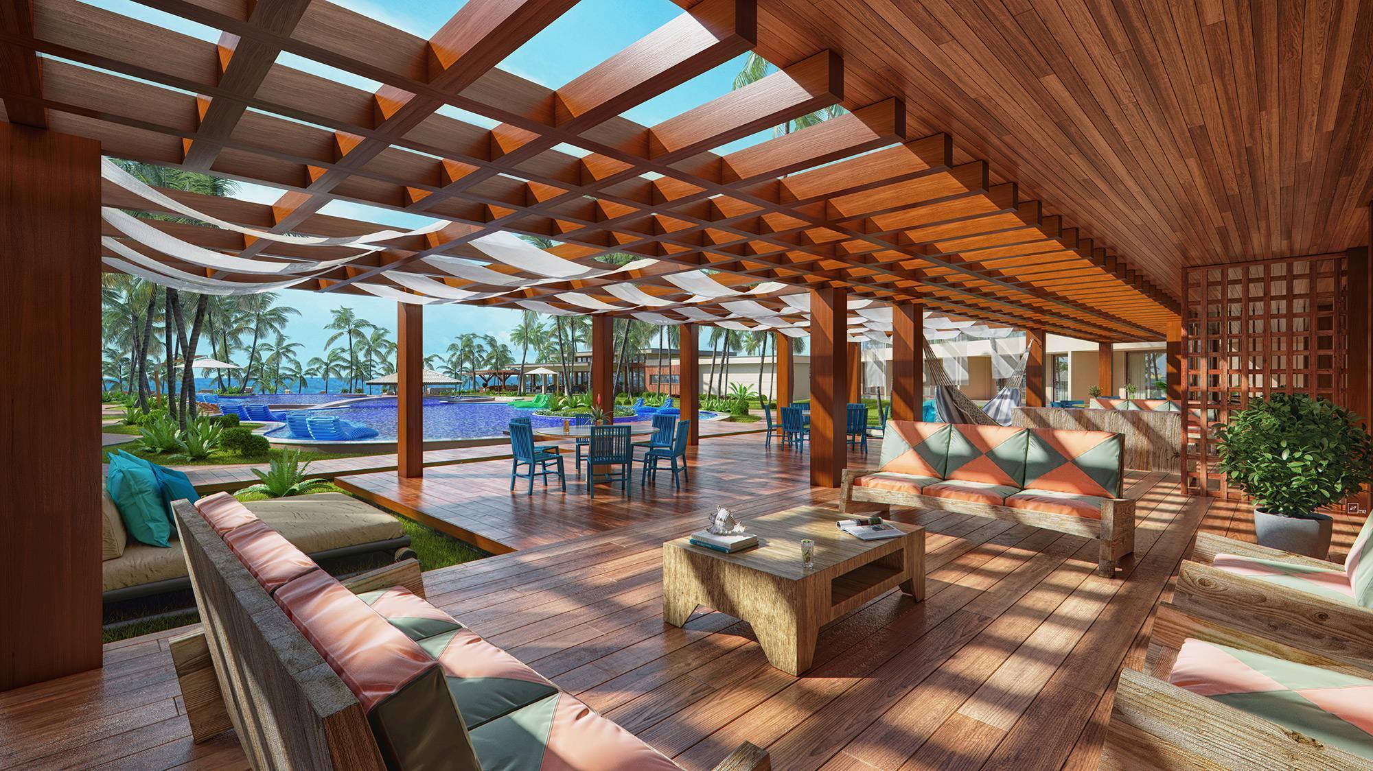 Carmel Cumbuco Resort Exterior foto The interior of the resort